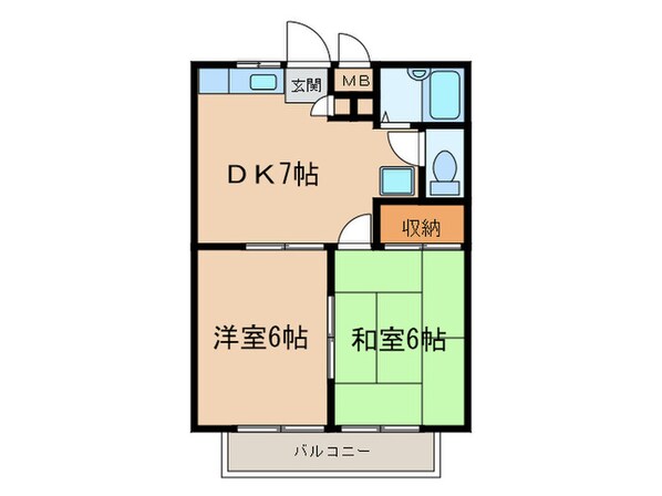 ハイツアイリスの物件間取画像